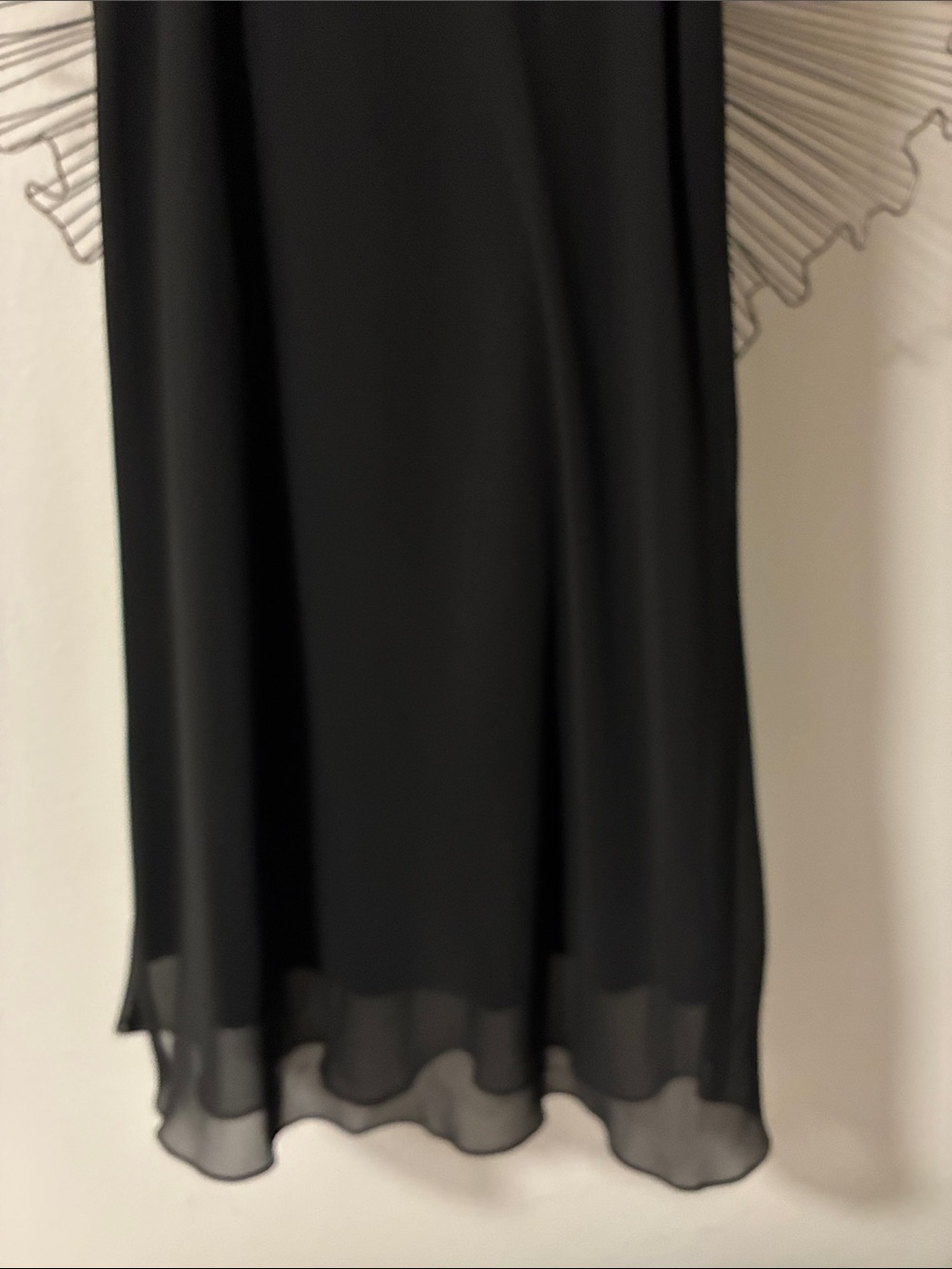 Alex Evening Formal Full Length Black Skirt Size L - Picture 6 of 8